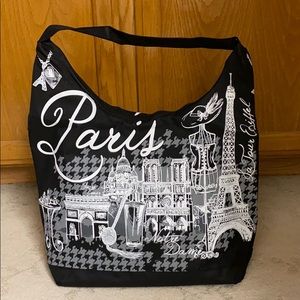 COPY - NWOT. Black and white. Paris Hobo bag.